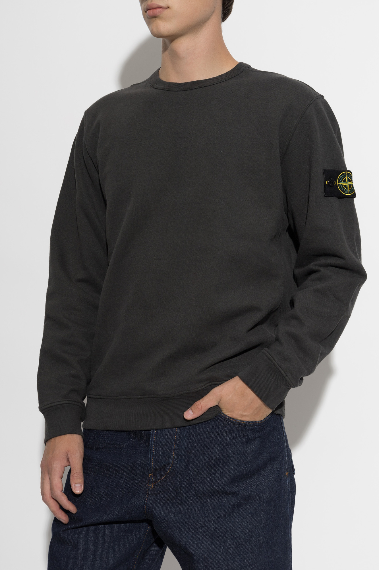 Stone Island Sweatshirt with logo patch | Men's | Vitkac